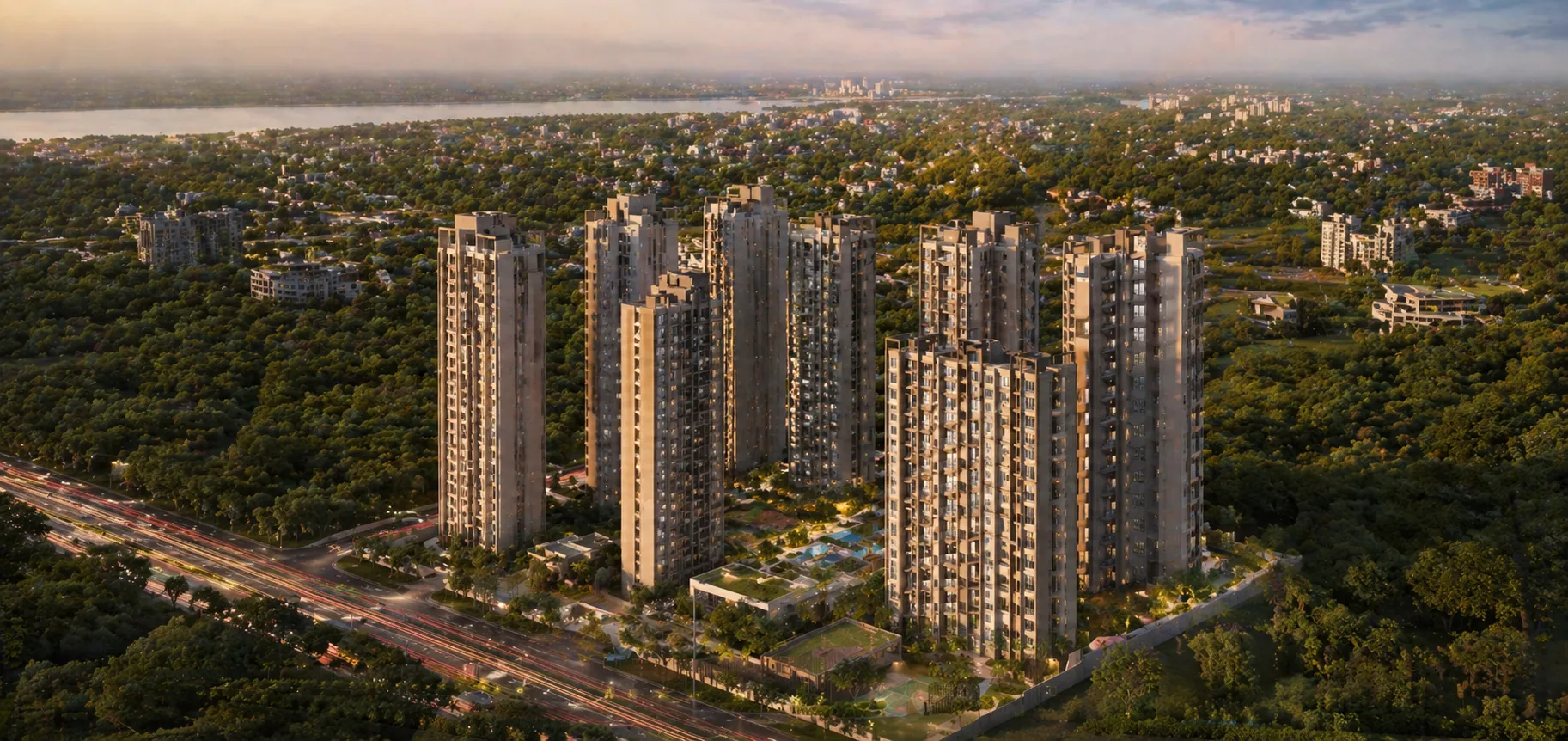 Brigade Golden Heights Night View