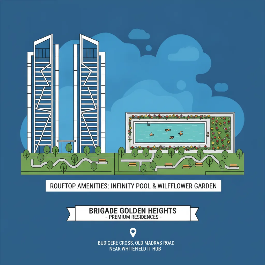 Brigade Golden Heights luxury residential project hero image featuring modern high-rise towers and green amenities
