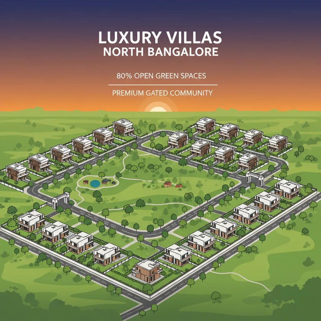 Luxury villa residential community in North Bangalore