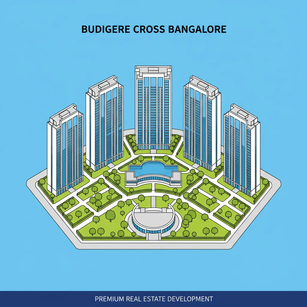 Best Township in Budigere Cross - Brigade Golden Heights luxury residential township aerial view